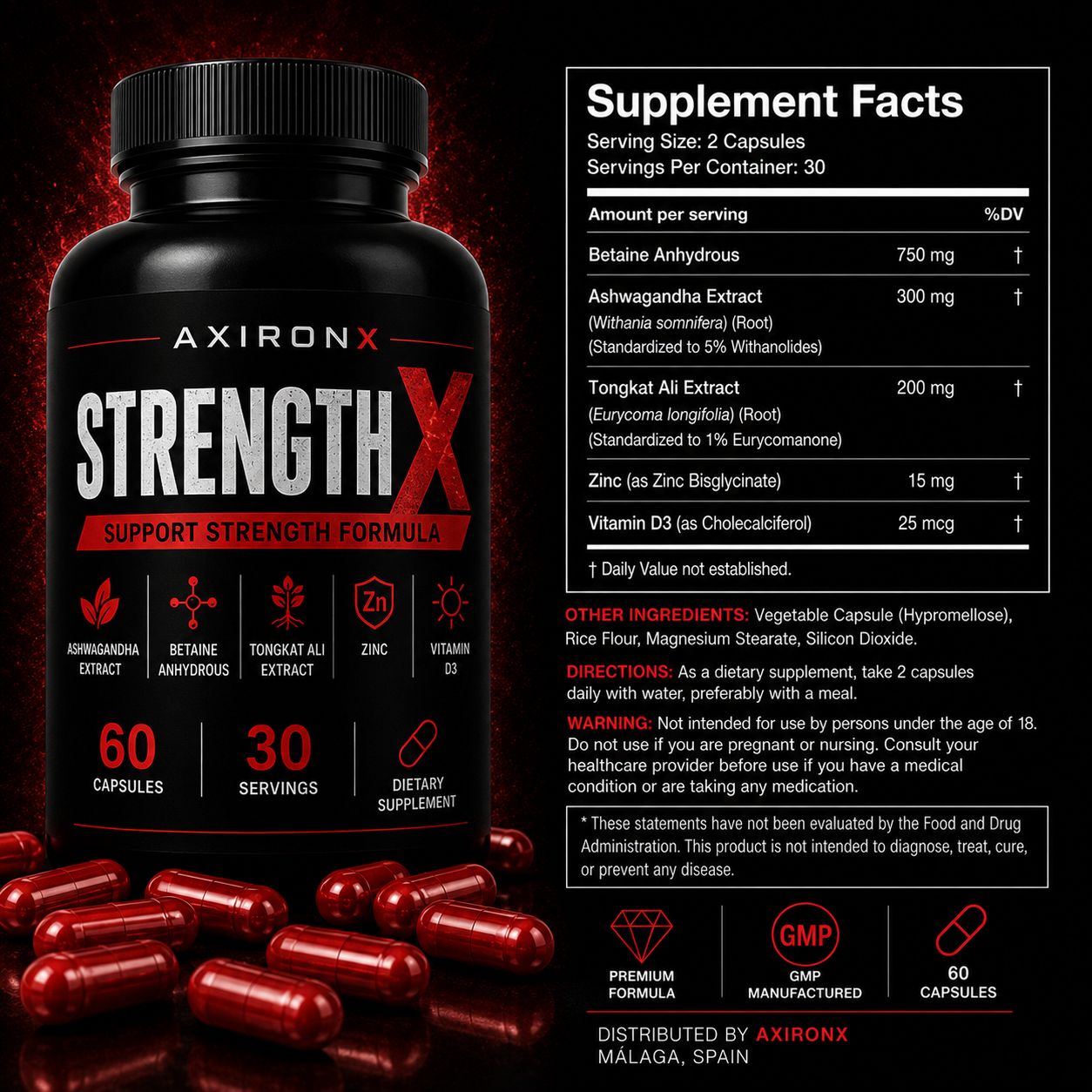 AXIRON X Strength-X | Premium Performance Blend